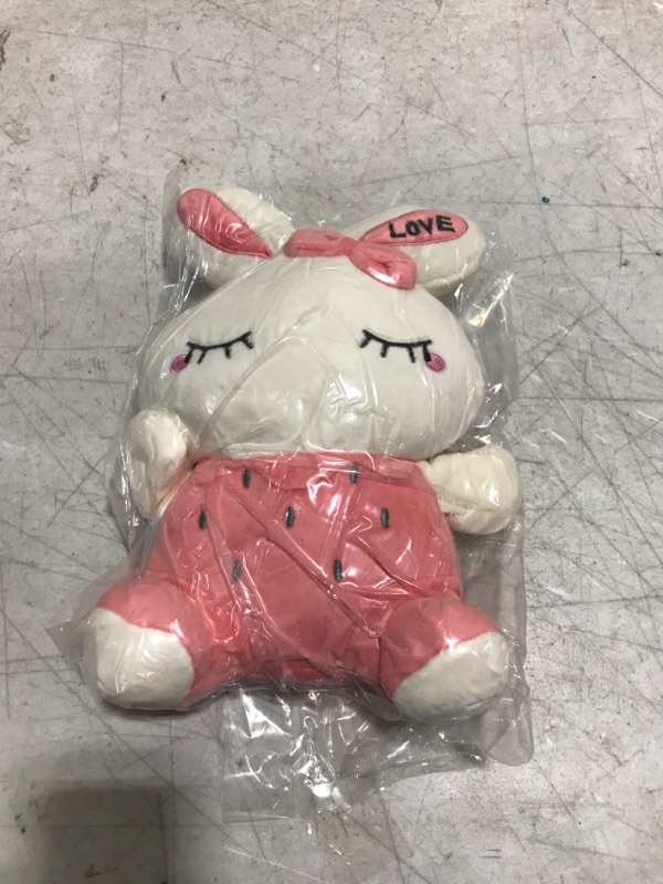 Photo 1 of bunny plush toy for baby WITH LOVE ON EAR