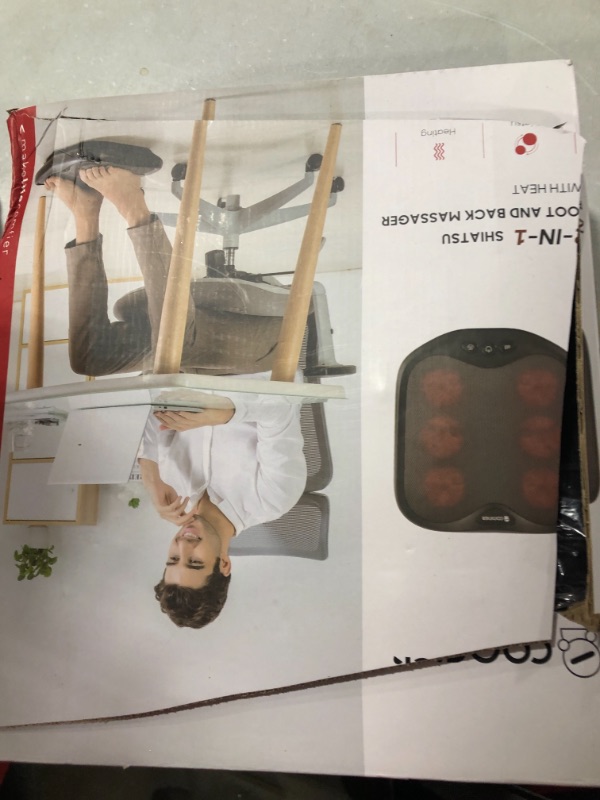 Photo 3 of Comfier 2 in 1 Shiatsu Foot and Back Massager