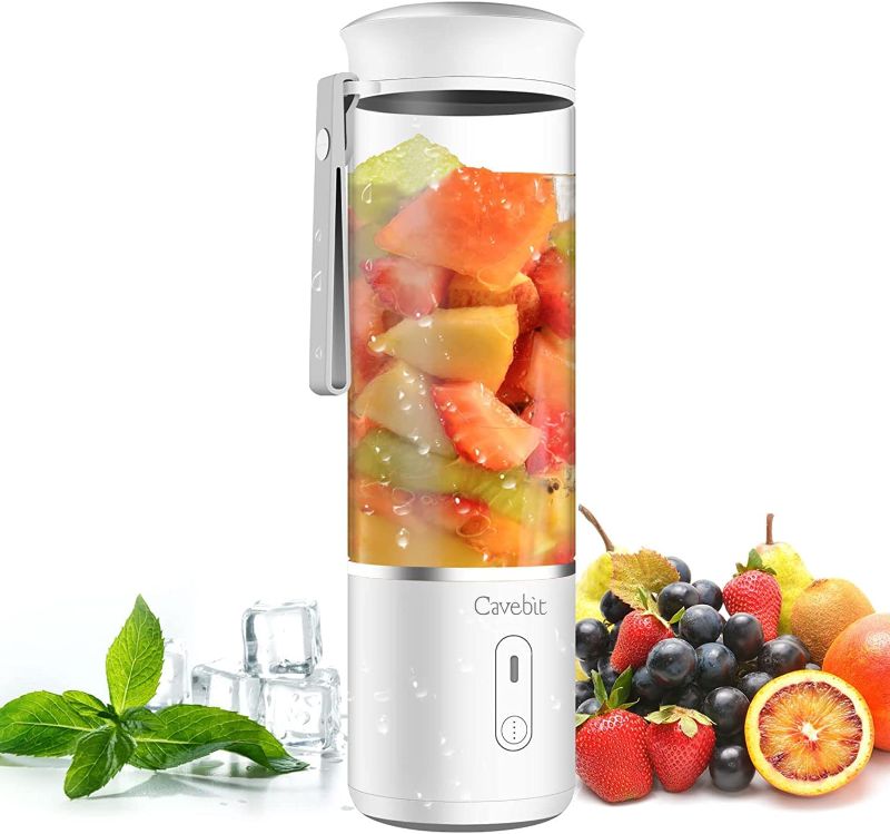 Photo 1 of Portable Blender, Personal Travel Blender Cup for Shakes and Smoothies,14Oz Mini Smoothie Blender USB Rechargeable, Six 3D Blades for Great Mixing
Blue 