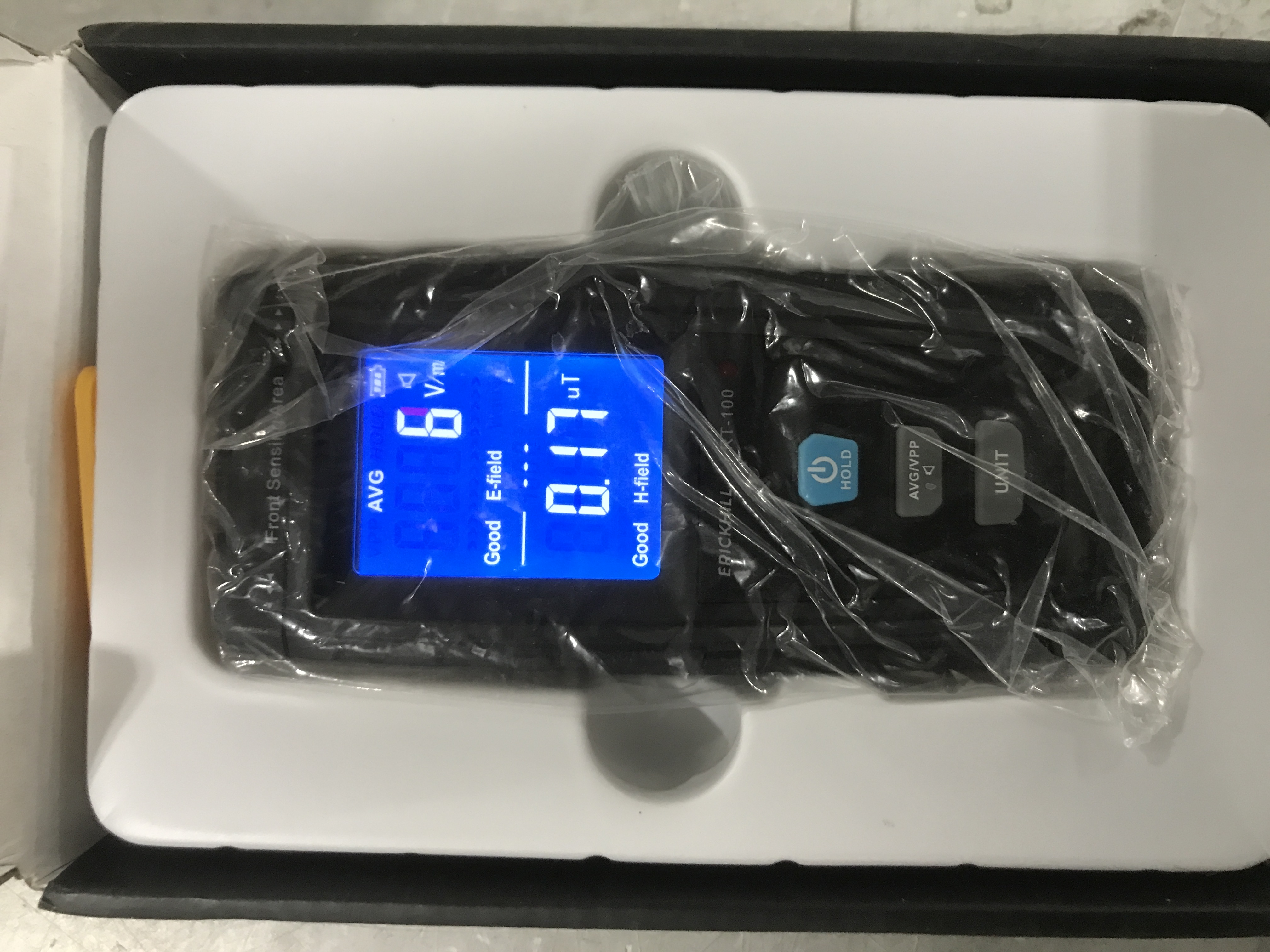 Photo 1 of ERICKHILL EMF Meter, Rechargeable Digital Electromagnetic Field Radiation Detector Hand-held Digital LCD EMF Detector, Great Tester for Home EMF Inspections, Office, Outdoor and Ghost Hunting