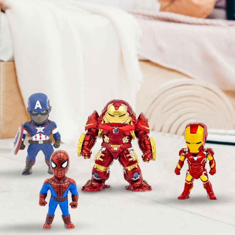 Photo 1 of Feluxcy Action Figure with 4 Character, Action Figures Toys for Kids Ages 3 and Up & Collector & Fans, Cake Decorations(4 pcs) Superhero-a