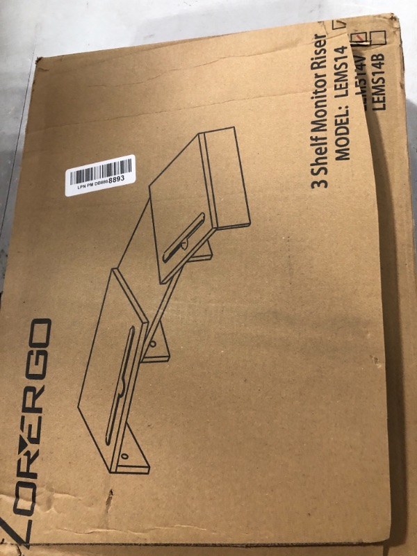 Photo 1 of LORYERGO Dual Monitor Stand - [Upgraded] Monitor Stand w/ 2 Slots for Phone & Tablet, Dual Monitor Riser, Length and Angle Adjustable, Computer Stand for Monitor, Laptop, Tablet (Vintage)