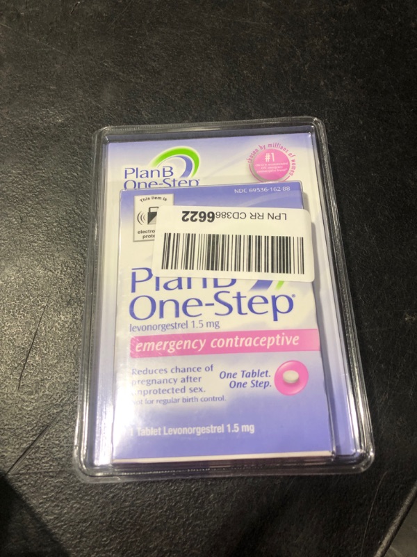 Photo 2 of Plan B One-Step Emergency Contraceptive, 1.5 Mg (1 Tablet) 1 Count (Pack of 1) exp 4 2025 