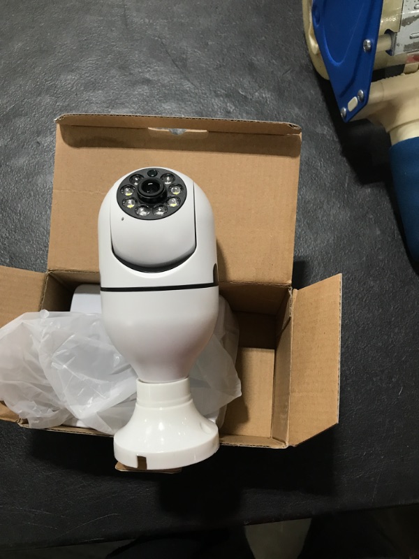 Photo 2 of 5GHz 2.4GHz Light Bulb Camera, SYMYNELEC 355 Degree Pan/Tilt Panoramic IP Security Camera, 5G WiFi 1080P Smart Home Surveillance Cam with Motion Detection Alarm Night Vision Two Way Talk Indoor E27