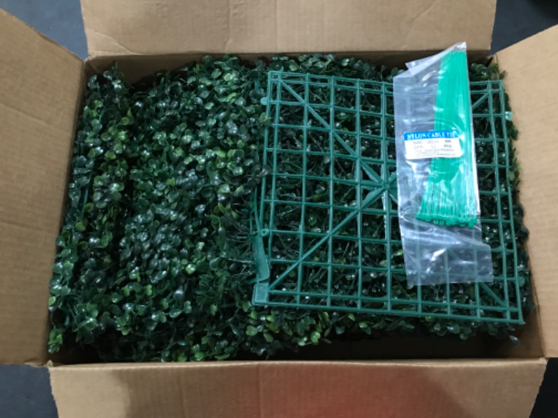 Photo 1 of 20"x20" Artificial Boxwood Hedges UV Protected 12 pieces in box