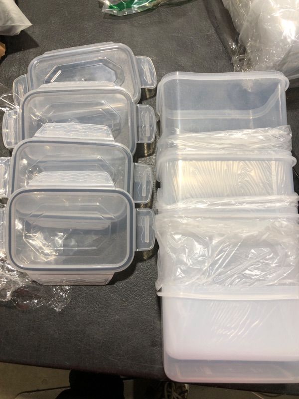 Photo 2 of  4-Piece Brilliance Food Storage Containers with Lids for Lunch, Meal Prep, and Leftovers, Dishwasher Safe,