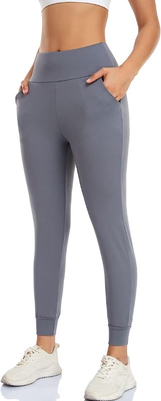 Photo 1 of AZOSUN Women's High Waisted Yoga Sweatpants-Summer Comfy Casual Joggers Leggings with Pockets for Gym Workout Hiking Running M