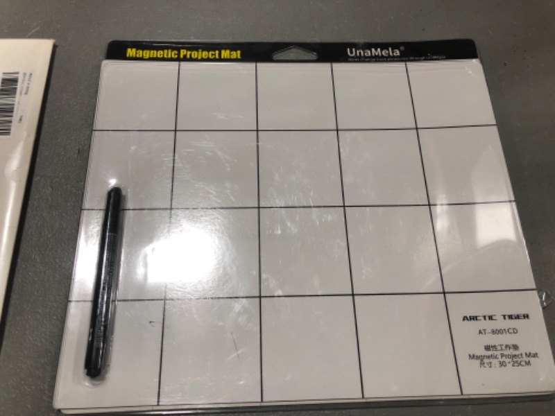 Photo 2 of Magnetic Project Mat Showpin Magnetic Mat for Screws with Dry Erase Pen - Large Size Magnetic Pad Preventing Small Screws from Getting Lost and Unorganized -
