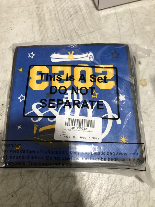 Photo 1 of 100 PCS Graduation Napkins 