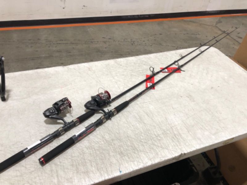 Photo 2 of 2 Sets of Ugly Stik GX2 Spinning Reel and Fishing Rod Combo 50 Size Reel - 7' - Medium Heavy - 1pc