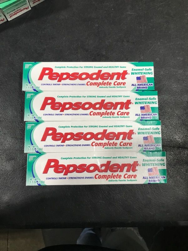 Photo 2 of Pepsodent Complete Care Enamel-Safe Whitening Anticavity Fluoride Toothpaste Smooth Mint Flavor 5.5 Oz by Pepsodent