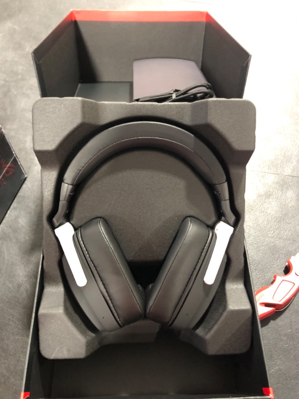 Photo 2 of ASUS ROG Delta S Wireless Gaming Headset - Black & ROG Strix Arion Aluminum Alloy M.2 NVMe SSD External Portable Enclosure Case Adapter, USB 3.2 Gen 2 Type-C (10 Gbps) Headset + Case Adapter