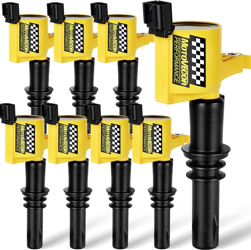 Photo 1 of High Performance Ford Ignition Coil Pack Set - 8 Pack Extra 15% Energy for F-150 F-250 F-350 4.6L 5.4L V8 DG508 DG457 DG472 DG491 EXPEDITION MUSTANG CROWN VICTORIA LINCOLN MERCURY (Y-1011)