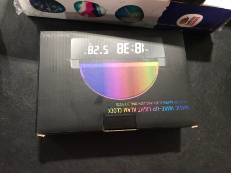 Photo 1 of BAOTOP Wake Up Light Alarm Clock for Bedrooms Sunrise Simulation 12/24H,Dual Alarm,Snooze, Magical Multicolor LED Alarm Clock Digital Atmosphere Clock, Gift for Adults Kids Teenage Boys Girls (Black)