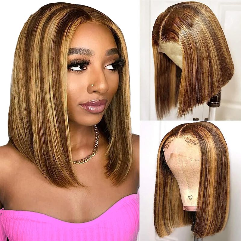 Photo 1 of Ombre Bob Wig Human Hair 10in