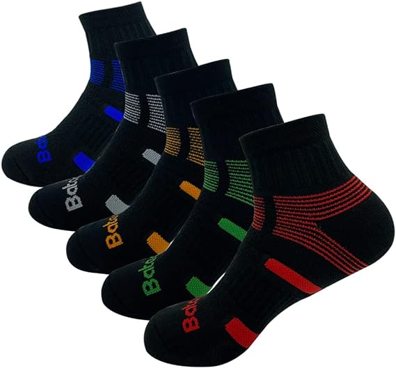 Photo 1 of bataidis 5 Pairs Unisex Running Quarter Full Cushioned Ankle socks,Quarter Cut Athletic Socks Size 9-11/10-13
