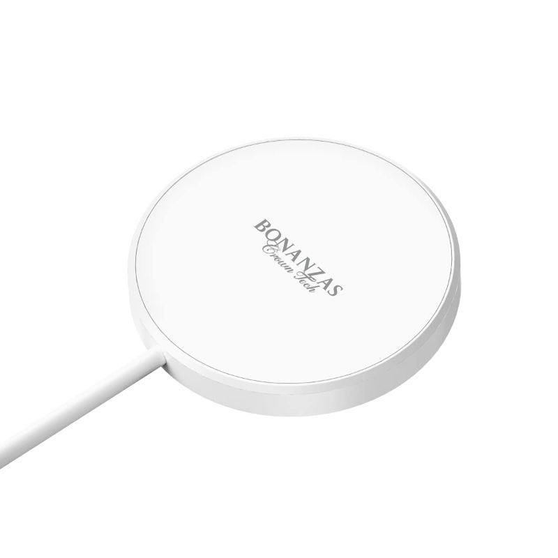 Photo 1 of 3 in 1 Double Sided 15W Fast Wireless Magnetic Charger Pad Compatible with iPhone 14/14 Plus /14 Pro/ 14 Pro Max iPhone 13 Series/iPhone 12 Series pro, Airpods Apple Watch White