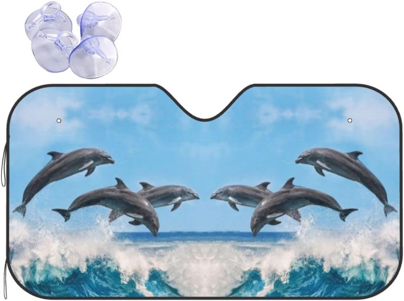 Photo 1 of Dolphin Car Sunshade for Front Windshield Sunshades Sun SIZE S  