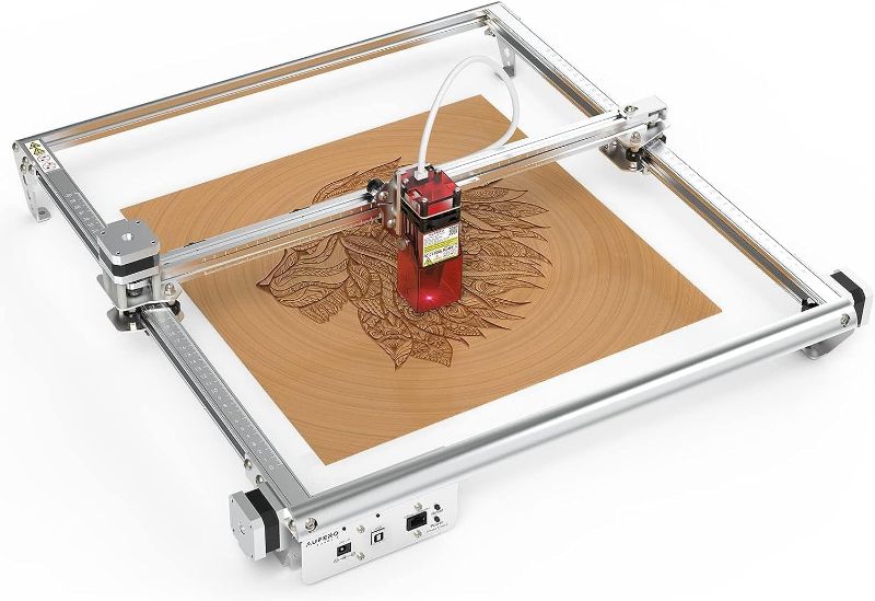 Photo 1 of Aufero Laser 2 Laser Engraver, 5W Laser Engraving Machine for Wood/Leather/Acrylic, 15.7x15.7 inch Engraving Area, Eye Protection Fixed-Focus, Long Focus
