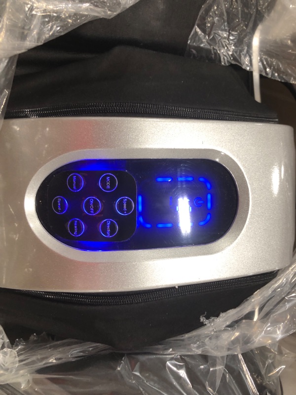 Photo 2 of **MISSING REMOTE** TWT Foot Massager Machine Shiatsu Foot and Calf Massager with Heat 3D Deep Tissue Massage for Calf Leg Ankle, Electric Feet Massager for Pain Relief Silvery