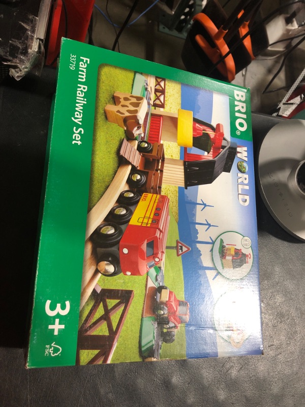 Photo 1 of BRIO 33719 Farm Railway Set | Toy Train Set for Kids Age 3 and Up