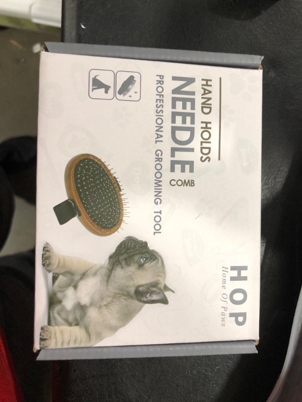 Photo 1 of  Pet Detangling Brush Bath Dog Pin Slicker Detangle Grooming Pins Shampoo Brush Comb for Detangling and Removing Loose Undercoat or Shed Fur Suitable for Dogs Cats Rabbits and Horses with Long or Short Hair 