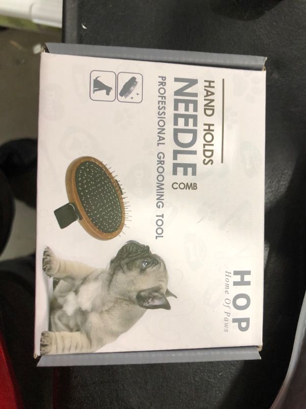 Photo 1 of  Pet Detangling Brush Bath Dog Pin Slicker Detangle Grooming Pins Shampoo Brush Comb for Detangling and Removing Loose Undercoat or Shed Fur Suitable for Dogs Cats Rabbits and Horses with Long or Short Hair