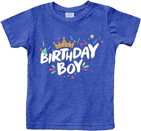 Photo 1 of Birthday boy Shirt Happy First 1st 2nd 3rd 4th 5th Toddler Boys Year Old Crown - 5yr