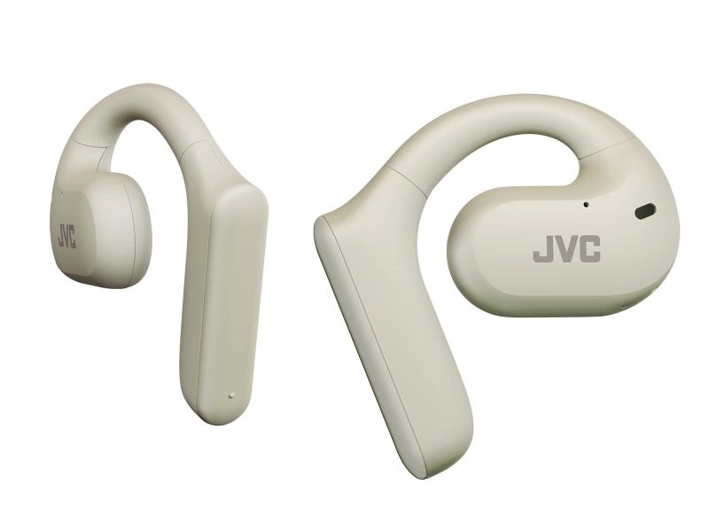 Photo 1 of JVC Nearphones Open Ear True Wireless Headphones with 16mm Large Drivers for Powerful Sound, Single Ear use, and Long Battery Life (up to 17 Hours) - HANP35TW (White) White Open-Ear Open Ear True Wireless