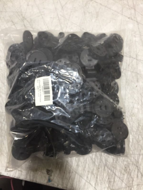 Photo 2 of 100 Pieces of Black Shade Cloth Clips, Sunshade Netting Fixing Clips, Reusable Sunshade Cloth Clips,Round Plastic Sunshade Clips, Anti-Bird Netting, Sunshade Net and Garden Netting Accessories