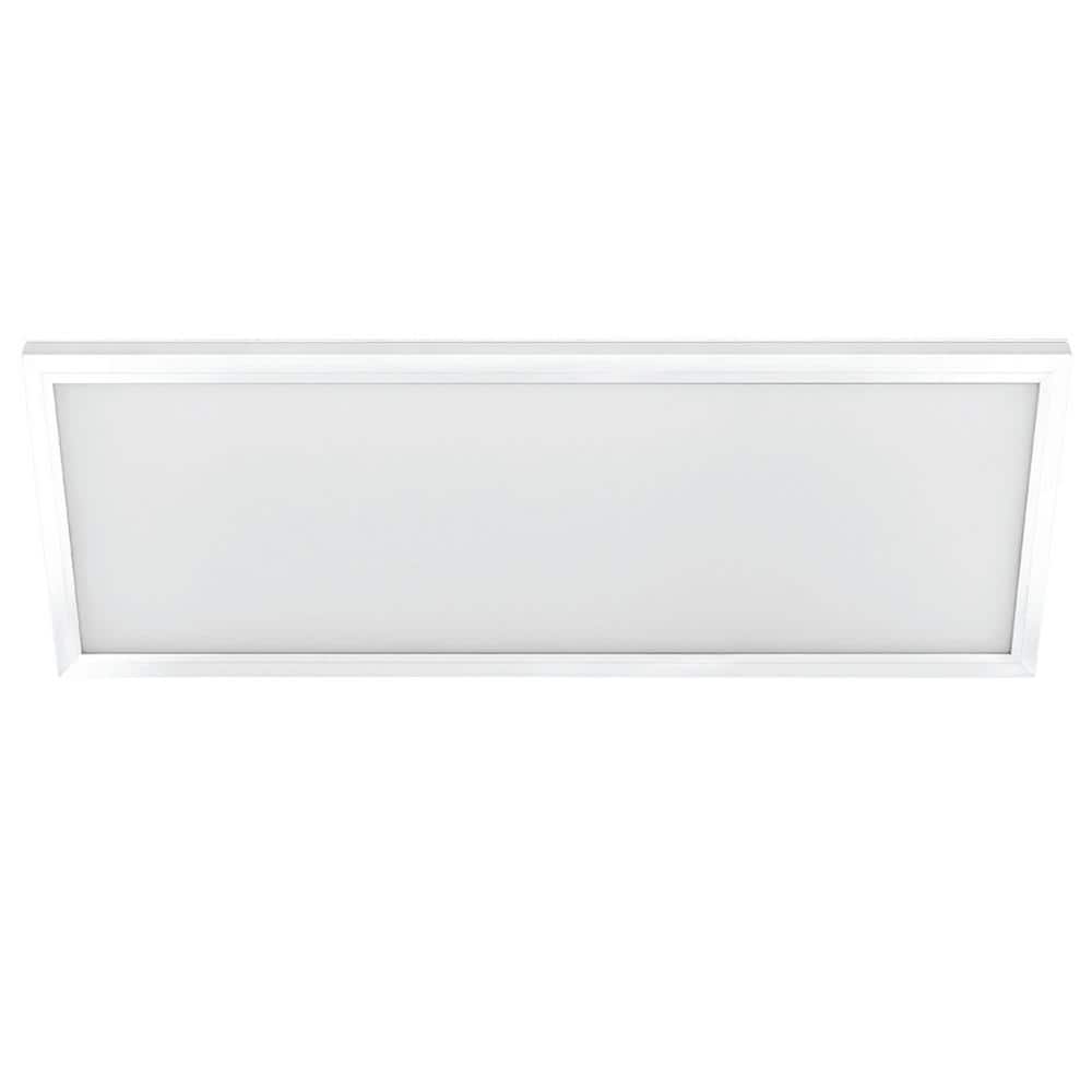 Photo 1 of 1 ft. x 4 ft. 50-Watt Dimmable White Integrated LED 4000K Cool White Edge-Lit Flat Panel Ceiling Flushmount
