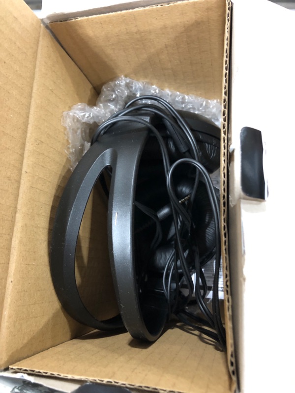 Photo 1 of Panasonic Lightweight Over The Ear Wired Headphones with Microphone, Sound and XBS for Extra Bass, Long Cord, 3.5mm Jack for Phones and Laptops – RP-HT161M (Black) Over Ear - With Mic
