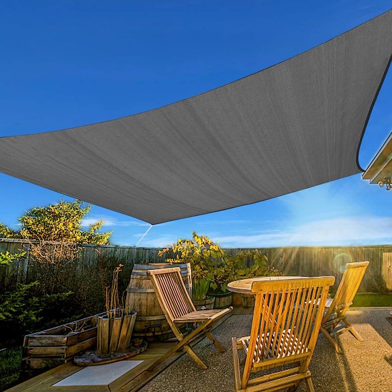 Photo 1 of  Sun Shade Sails Square Canopy, Dark Grey UV Block Cover for Outdoor Patio Garden Yard
UNKNOWN SIZE