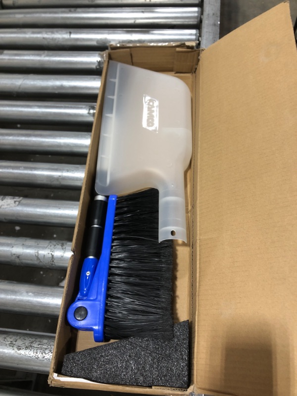 Photo 2 of Camco Broom and Dustpan for RVs, Adjustable from 24 to 52 Inches (43623-A) Broom with Dust Pan