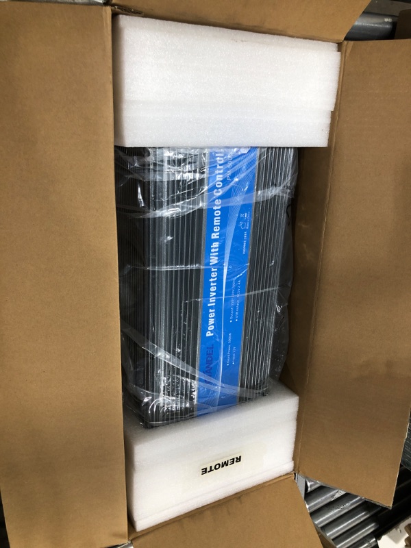 Photo 1 of 5000Watt Heavy Duty Modified Sine Wave Power Inverter DC 12volt to AC 120volt with LCD Display 4 AC Sockets Dual USB Ports & Remote Control for Truck RV and Emergency 5000W Power Inverter