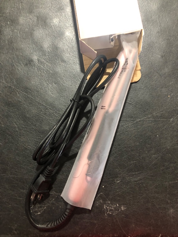 Photo 2 of Dual Voltage Flat Iron Hair Straightening 1 inch?Travel Hair Straightening Iron Compact Professional, Ceramic Flat Iron with 4 Temperatures for All Hair Types(Rose Gold)