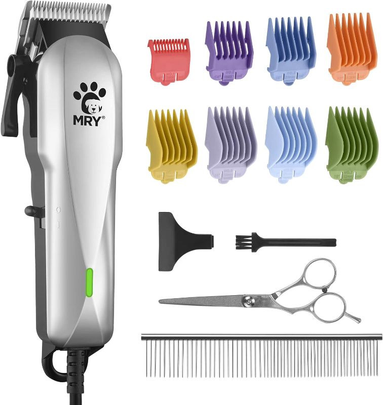 Photo 1 of MRY Dog Grooming Clippers Lightweight Dog Hair Scissors, Low Noise, with Comb Guide, Professional pet Grooming Tool, Suitable for cat, Dog and Other pet Hair
