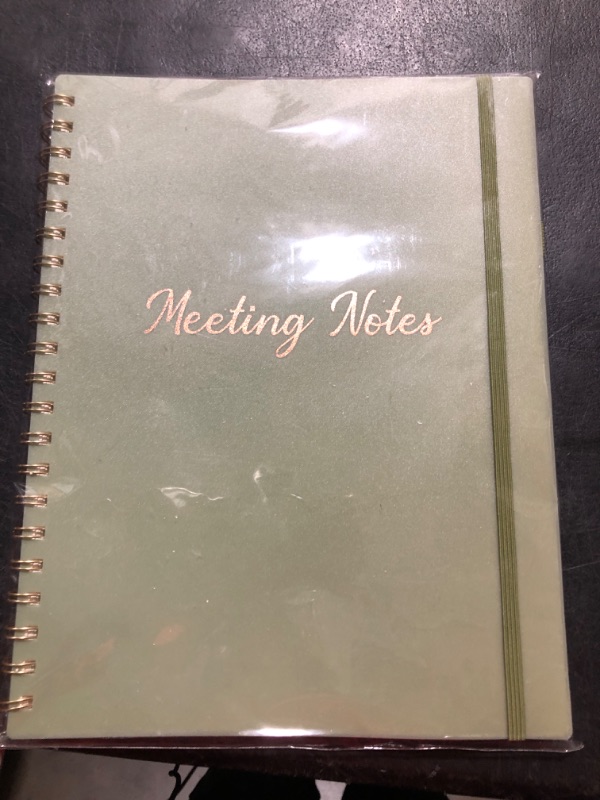 Photo 2 of EOOUT Meeting Notebook for Work, 160 Pages Spiral Notebook, Keep Agendas on Track Office Planner Supplies, Women & Men, Professionally Manage Business...
