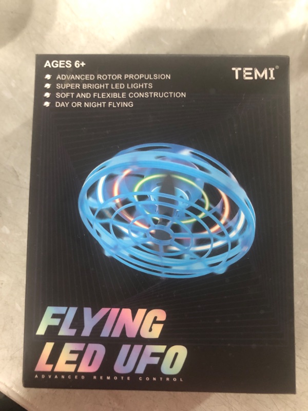 Photo 2 of 2023 Flying Toys for Kids, Magic Remote Control 360°Rotation Small UFO Ball with LED Lights,Mini Spinner Drones Boys Girls Adult Gift Hot Toys Birthday Christmas Outdoor Indoor(Green)