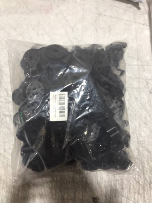 Photo 2 of 100 Pieces of Black Shade Cloth Clips, Sunshade Netting Fixing Clips, Reusable Sunshade Cloth Clips,Round Plastic Sunshade Clips, Anti-Bird Netting, Sunshade Net and Garden Netting Accessories