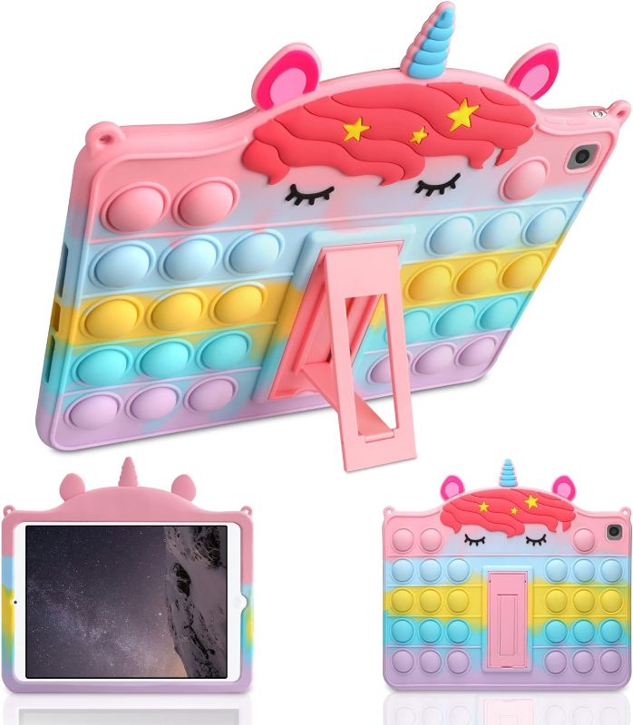 Photo 1 of WESADN for iPad Air 2 Case iPad Case with Kickstand for Girls Women Silicone Fidget Bubble Case Cute Pop Holder Cover -Size Unknown