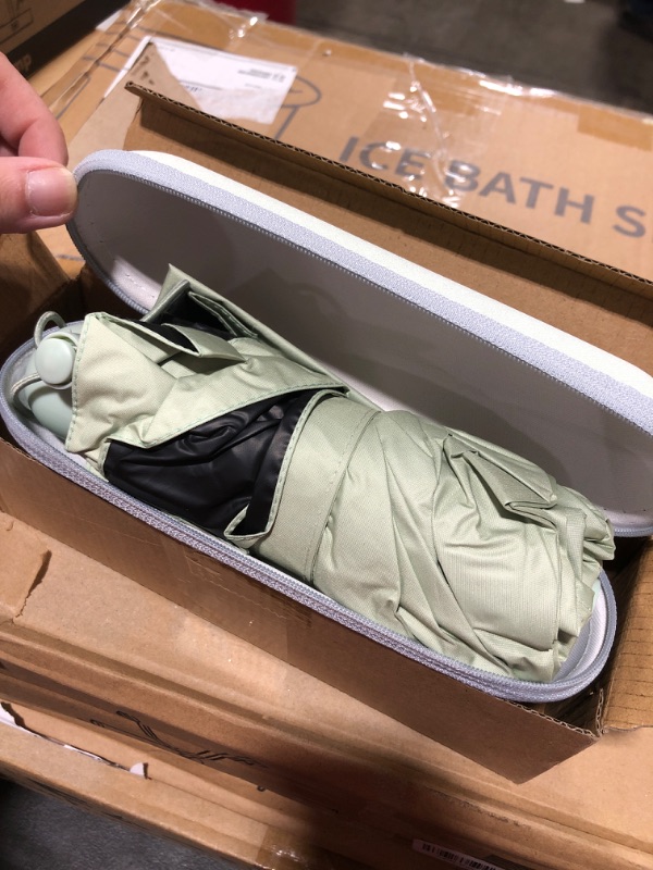 Photo 1 of BAODINI Travel Mini Umbrella for Purse With Case-Small Compact UV Umbrella Protection Sun-Lightweight Tiny Pocket Umbrella with Case for Women, Girls Green