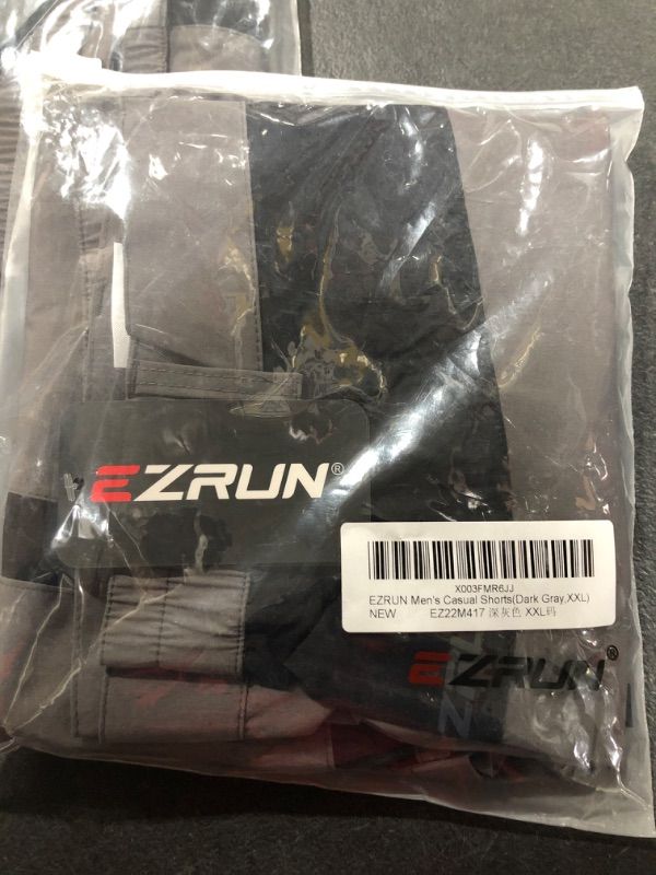 Photo 1 of EZRUN Men's Hiking Cargo Shorts Casual Golf Shorts Outdoor Work Shorts with Multi Pockets for Travel Fishing Camping Large

