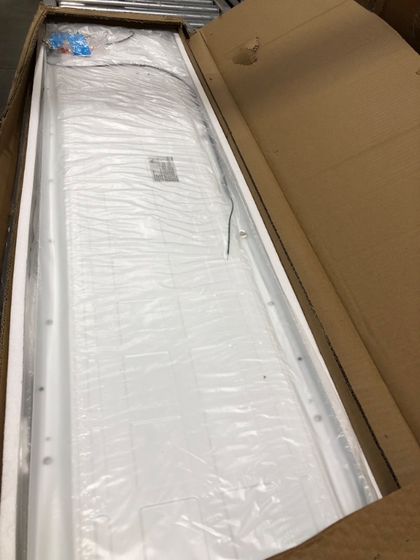 Photo 1 of AIKVSXER 1x4 LED Flat Panel Light Surface Mount LED Ceiling Light, 5500LM 50W TRIAC 10-100% Dimmable, 3000/4000/5000k Selectable 4FT LED Kitchen Ceiling Light Fixtures for Garage/Laundry/Closet 2PACK
