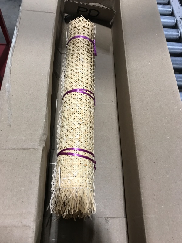 Photo 2 of 18" Widthx6.58Feet Natural Rattan Webbing Roll 18,Rattan Cane Webbing Roll,Rattan Webbing Sheet,Rattan Webbing for Furniture Caning Projects,Rattan Webbing Kit,Rattan Mesh Webbing,Cane Rattan Webbing 18"width 6.56 Feet