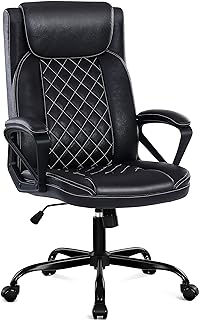 Photo 1 of Misolant Office Chair, Executive Desk Chair, PU Leather Chair, Comfortable Computer Chair, Executive Chair Thick Armrest, Big and Tall Office Chair with Adjustable Height 