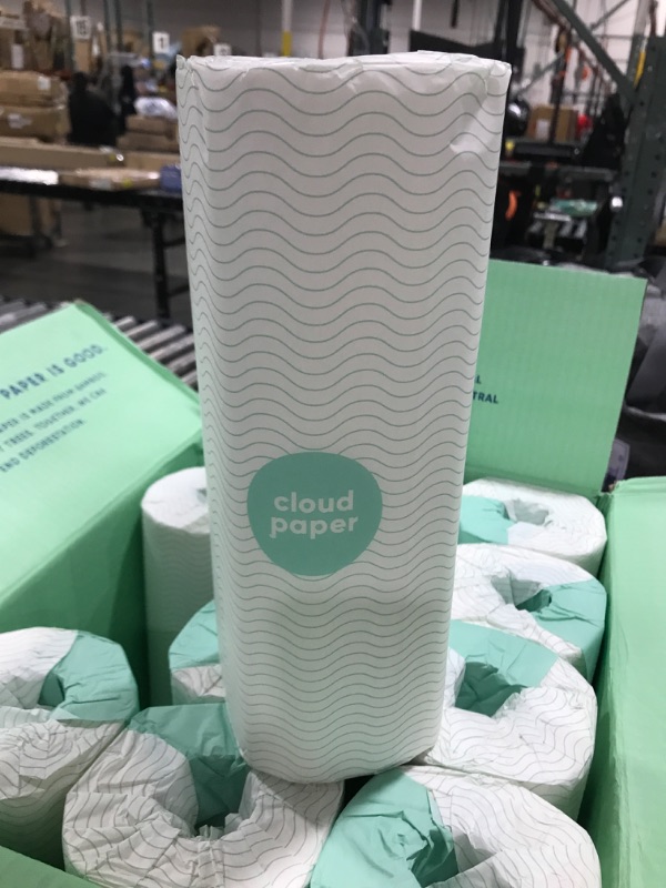 Photo 3 of Cloud Paper Bamboo Paper Towels - 6 Rolls of Environmentally-Friendly, Disposable Kitchen Paper Towels (125 sheets per roll) - FSC-certified, Totally Chlorine-Free, Plastic-Free, and Vegan (6)