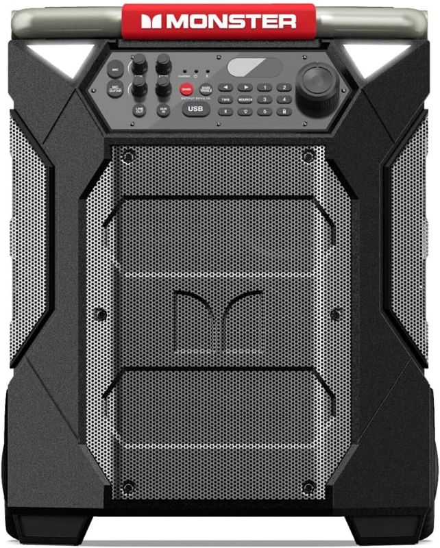 Photo 1 of Monster Rockin' Roller 270 Portable Indoor/Outdoor Wireless Speaker - Gray/Black
