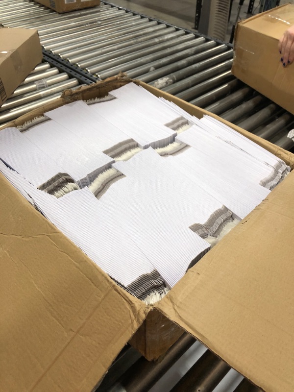 Photo 2 of 500 Pack Stay Flat Rigid Mailers 7x9 with Self Adhesive Seal, Bulk White Cardboard Envelopes for Shipping, Mailing