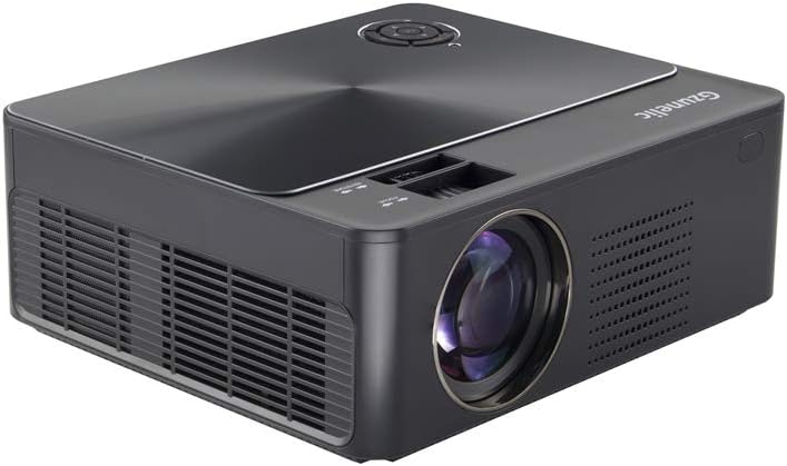 Photo 1 of 8500 Lumens Native1080p Projector, Gzunelic Home Theater Full HD Projector,80,000 Hours LED Lamp Video Proyector Built in 2 Stereo Speakers with 2 HDMI USB AV VGA Audio Connections
